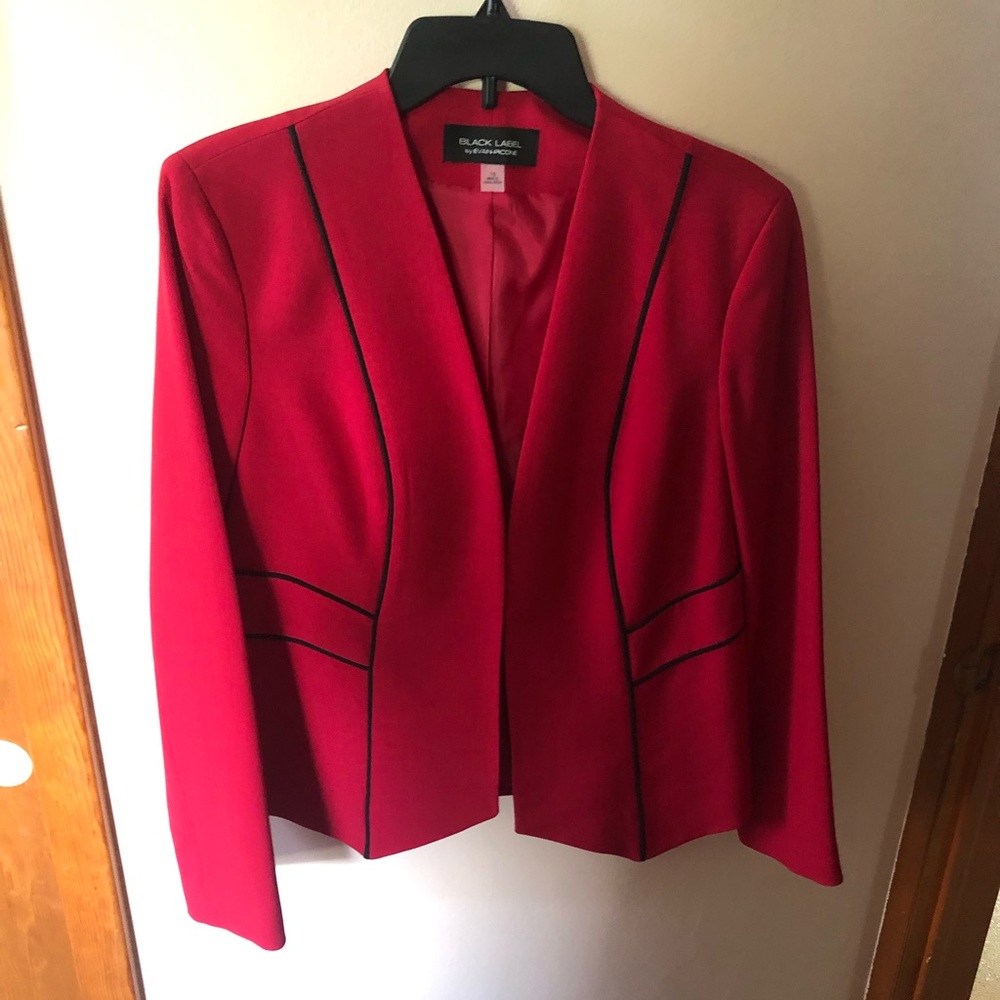 Evan Picone Red Suit Jacket